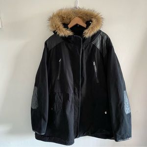 Torrid Plus Size Anorak Black Parka Size 5X
